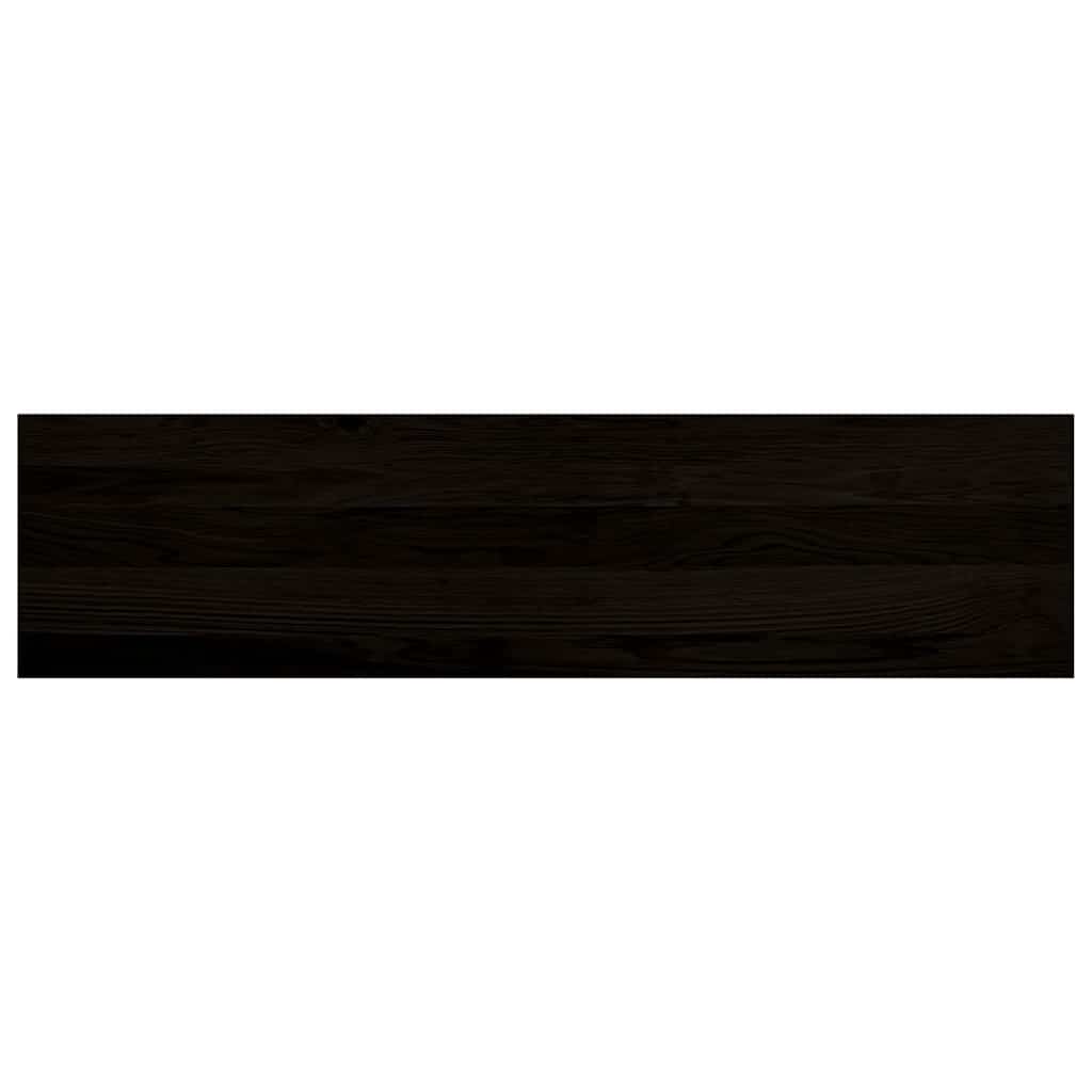 Stair treads 2 pcs. Dark brown 100x30x2 cm Solid oak