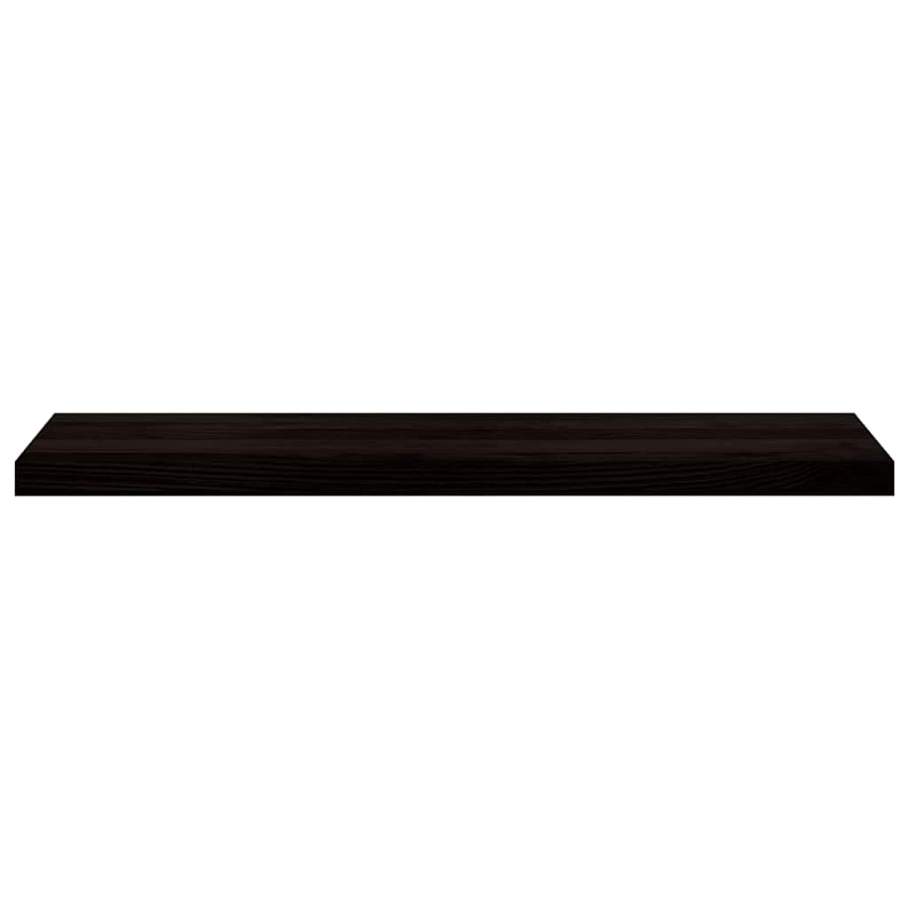 Stair treads 2 pcs. Dark brown 100x30x2 cm Solid oak