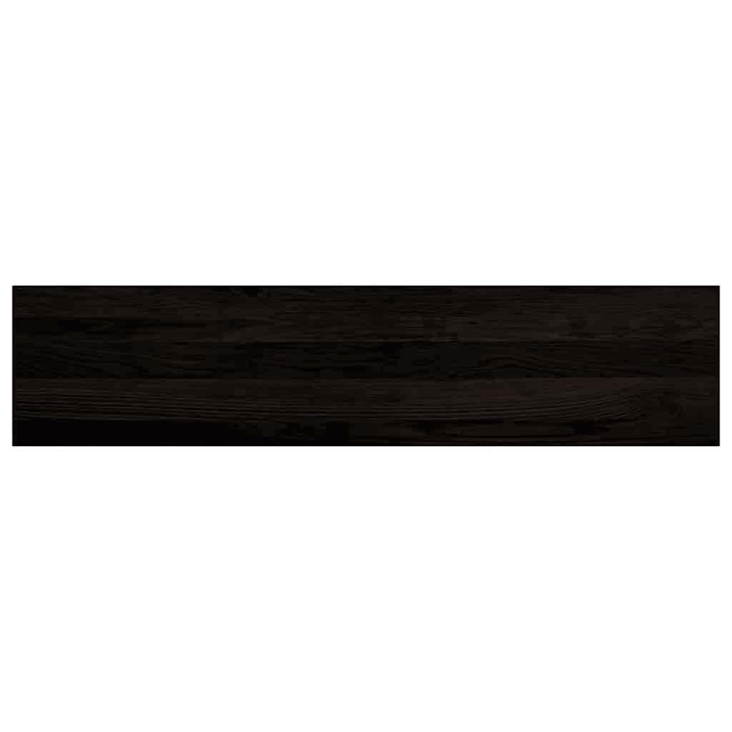 Treppenstufen 2 Stk. Dunkelbraun 110x30x2 cm Massivholz Eiche