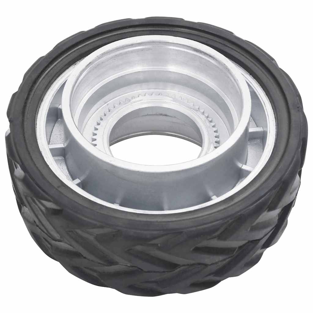 Replacement Wheel for Trailer Jockey Wheel Ø19.5x10 cm Aluminum and Rubber