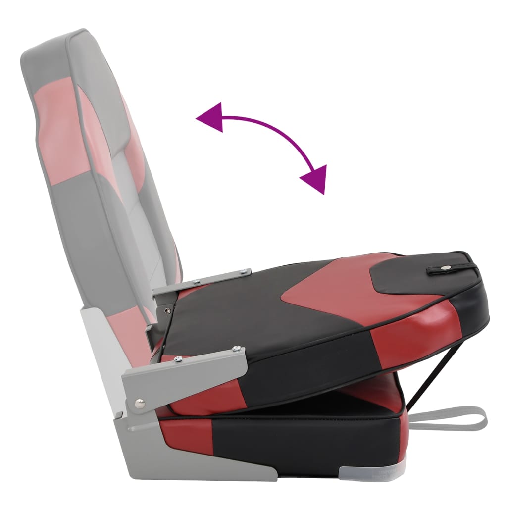 High-Back Folding Boat Seat 39x43x58 cm