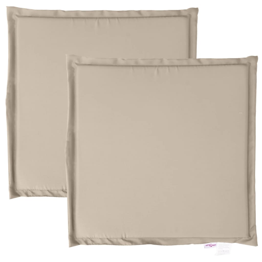 Garden Seat Cushions 2 pcs. Taupe 45x45x2 cm Square