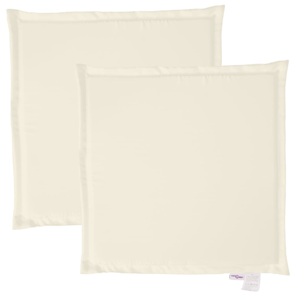 Garden Seat Cushions 2 pcs. Cream 45x45x2 cm Square