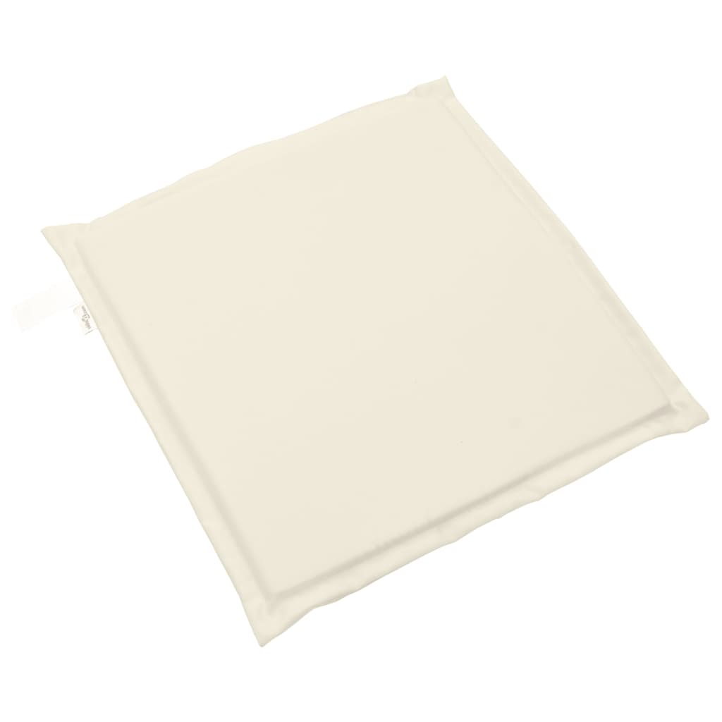 Garden Seat Cushions 2 pcs. Cream 45x45x2 cm Square