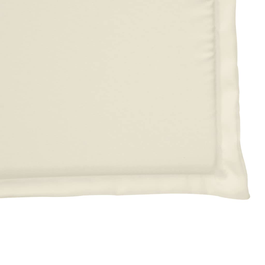 Garden Seat Cushions 2 pcs. Cream 45x45x2 cm Square