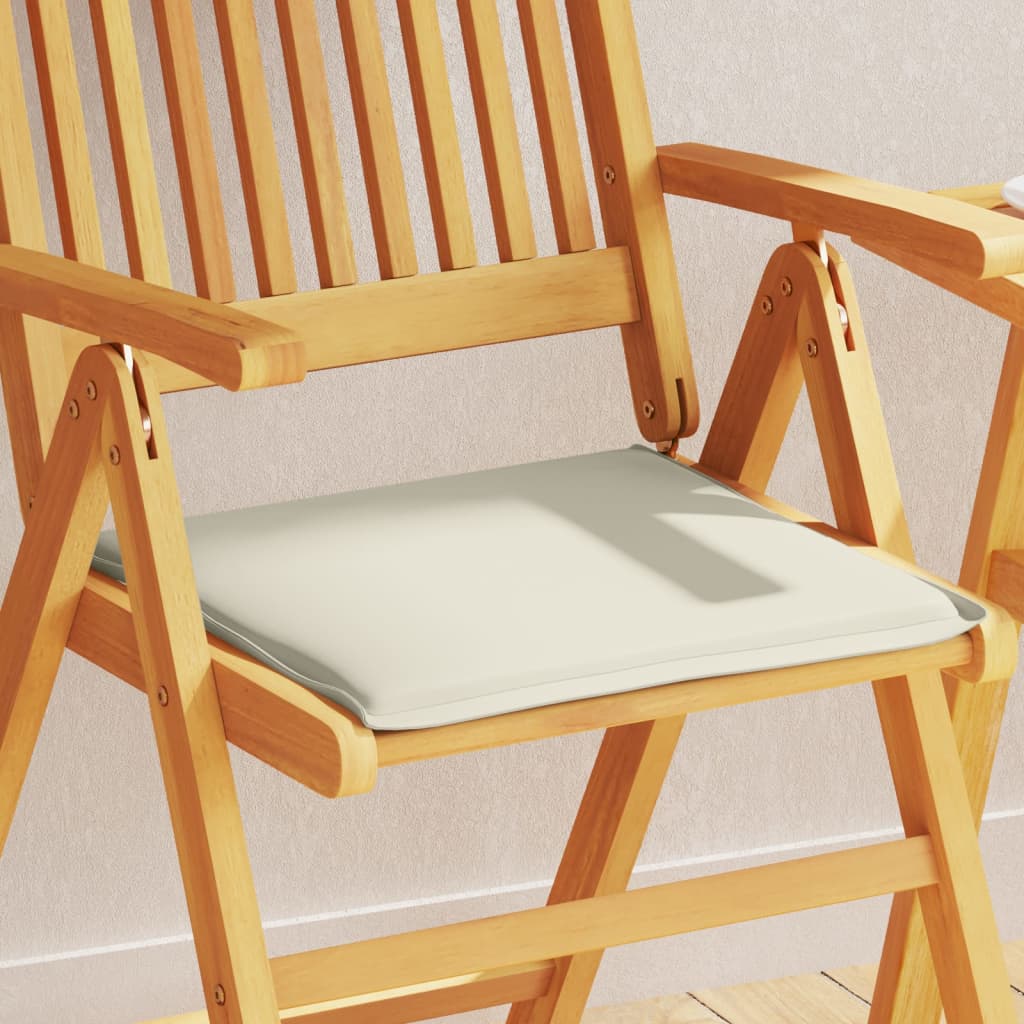 Garden Seat Cushions 2 pcs. Cream 45x45x2 cm Square