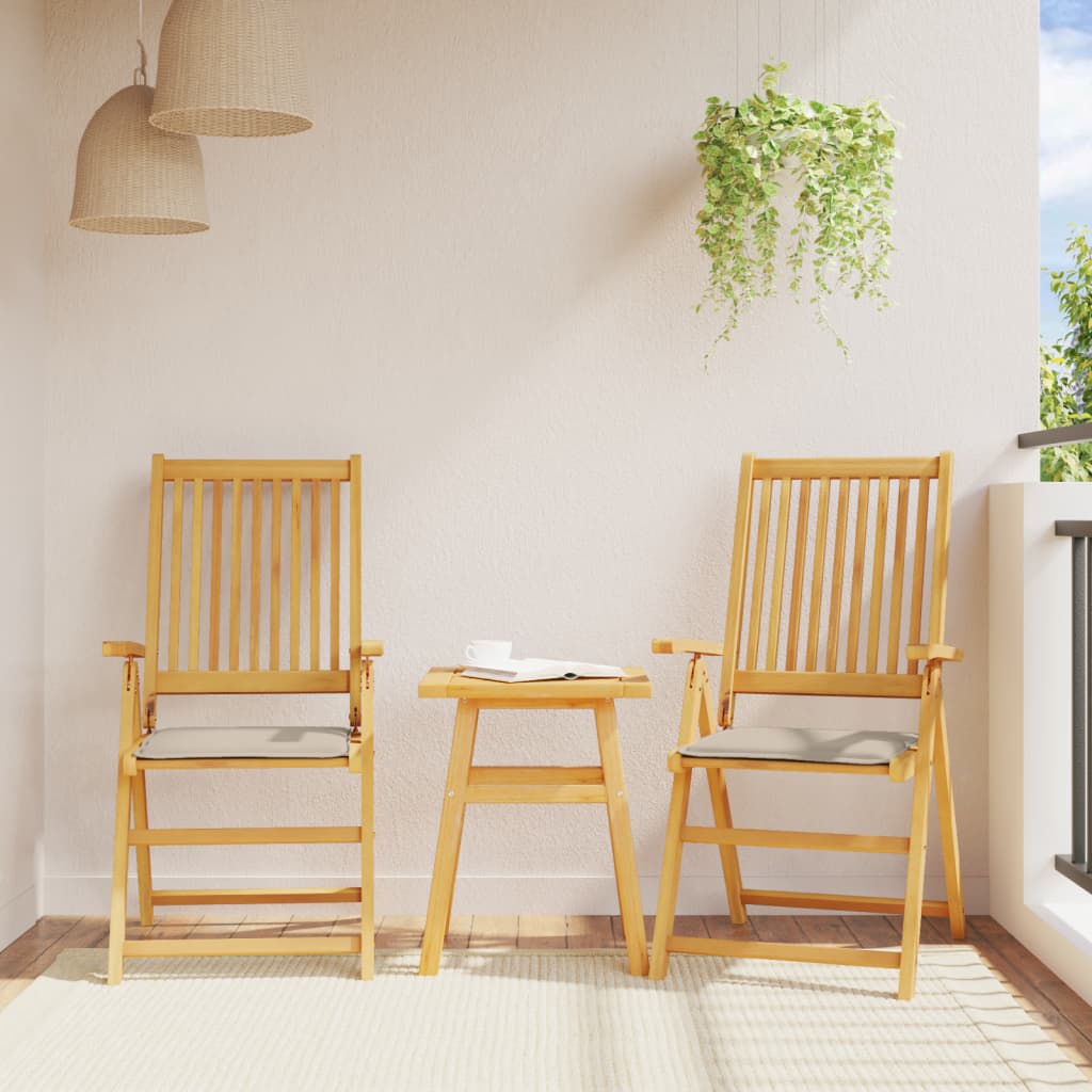 Garden Seat Cushions 4 pcs Taupe 45x45x2 cm Square