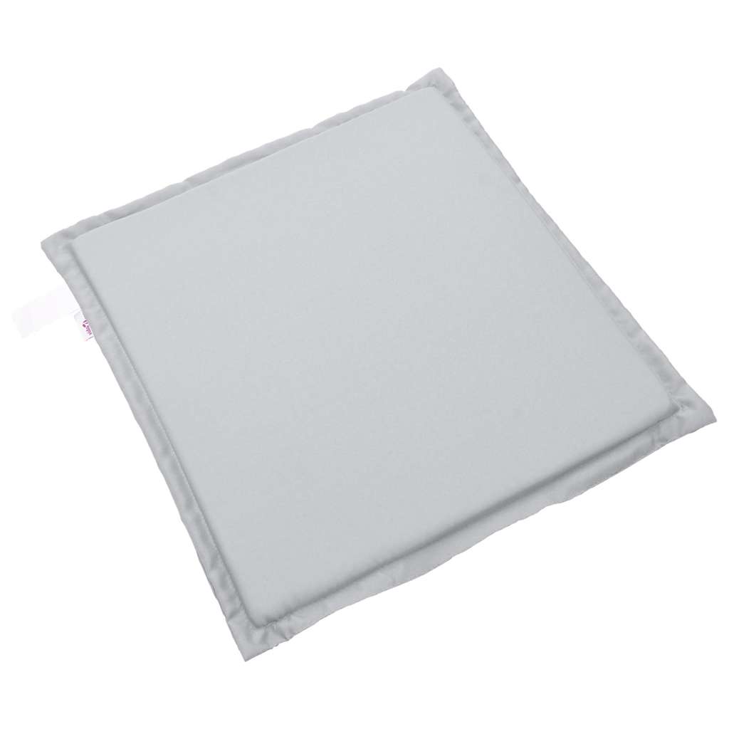 Garden Seat Cushions 4 pcs Light Grey 45x45x2 cm Square