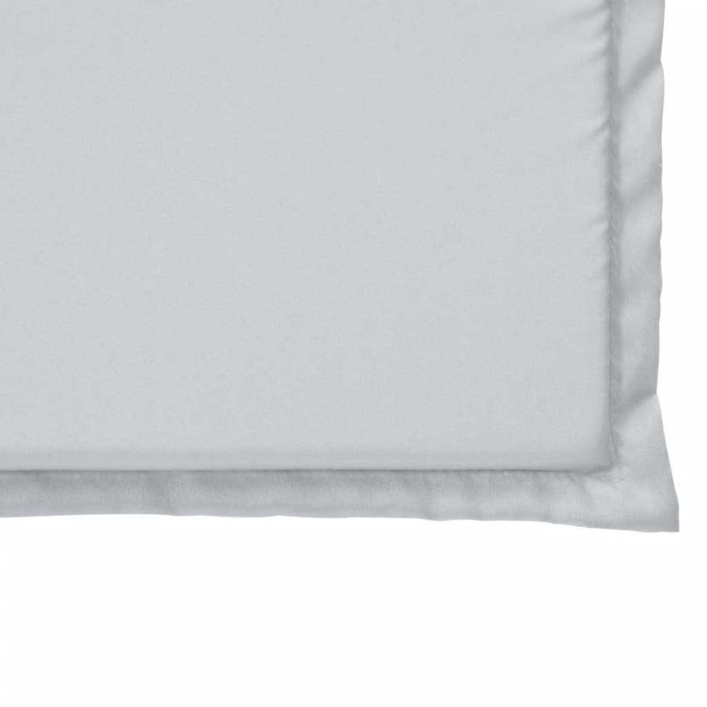 Garden Seat Cushions 4 pcs Light Grey 45x45x2 cm Square