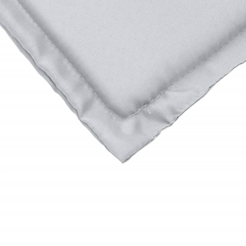 Garden Seat Cushions 4 pcs Light Grey 45x45x2 cm Square
