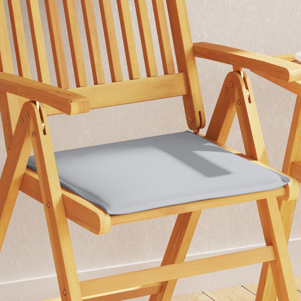 Garden Seat Cushions 4 pcs Light Grey 45x45x2 cm Square