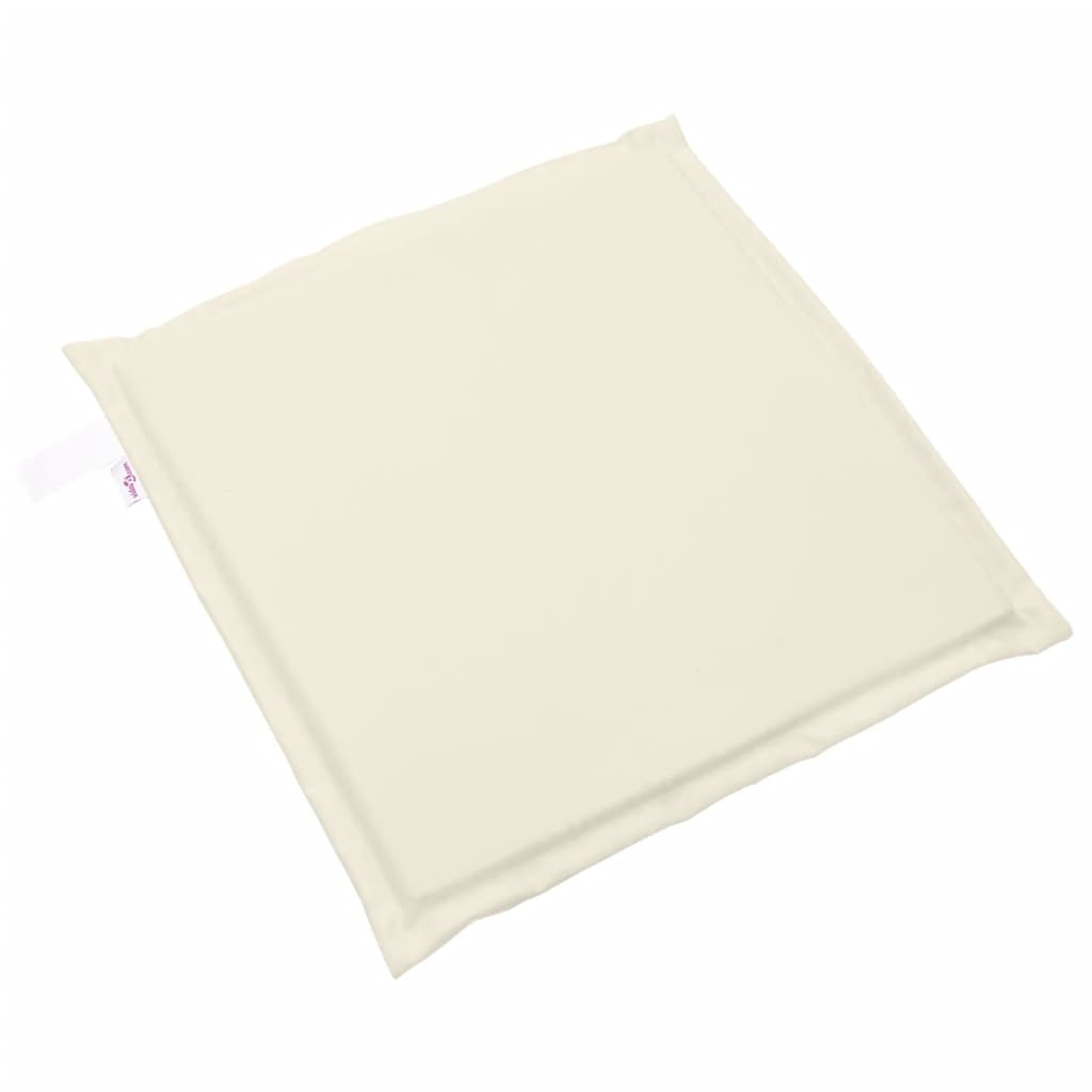 Coussins de chaise de jardin 4 pcs Crème 45x45x2 cm Carré