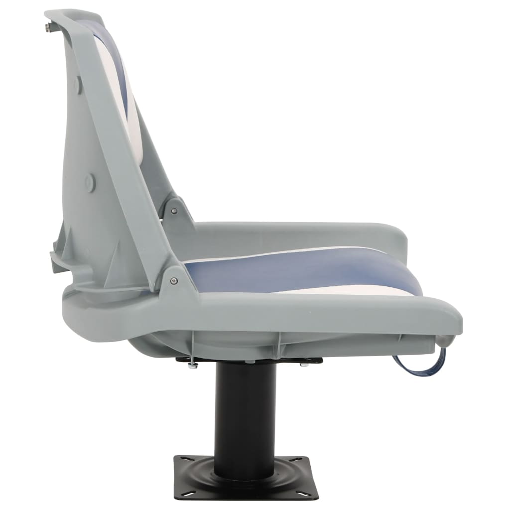 4-pc. Boat Seat Set Foldable Blue and White 48x51x41 cm
