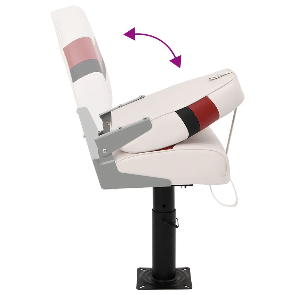 2-piece boat seat set, foldable, high backrest