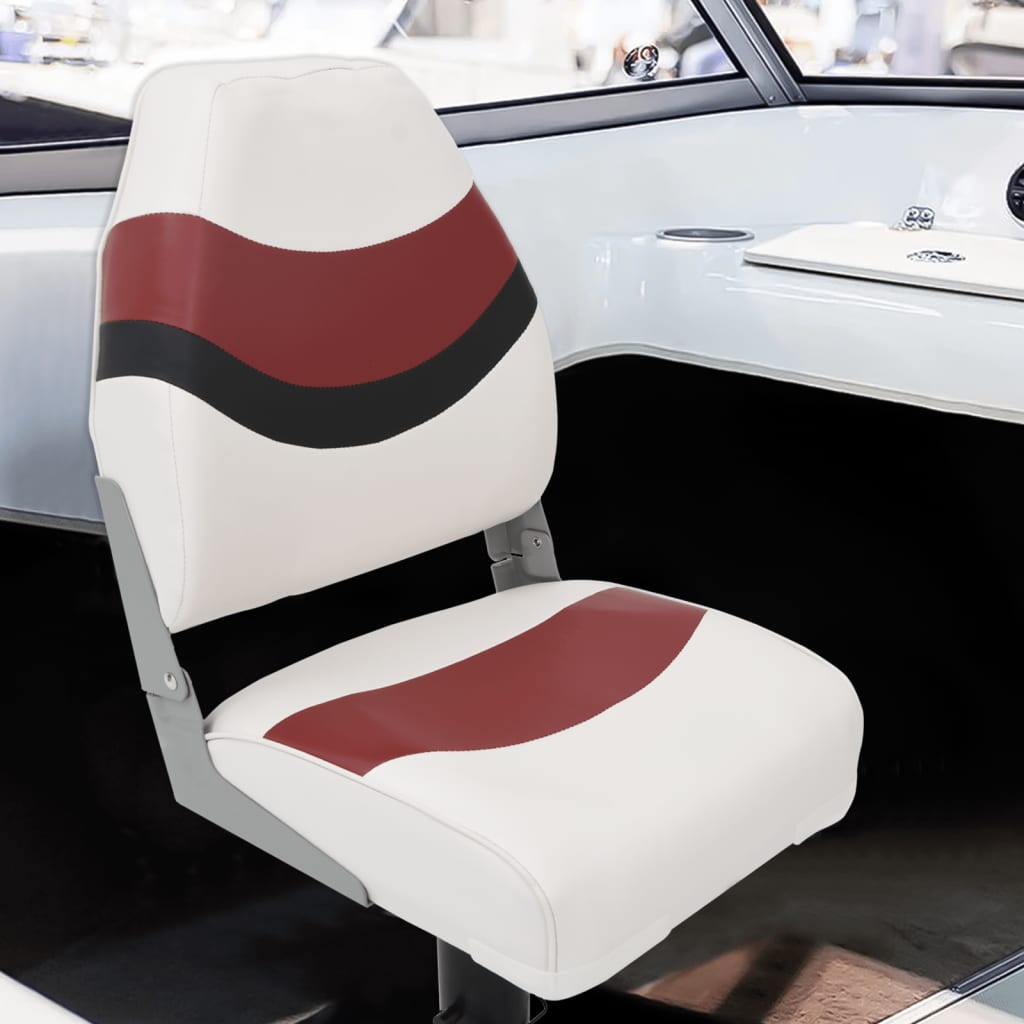 2-piece boat seat set, foldable, high backrest