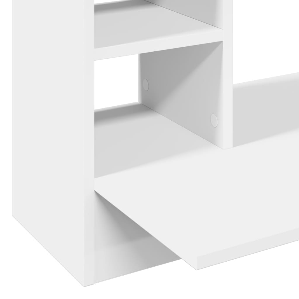Wall-mounted Desk White 105x48x75 cm Engineered Wood