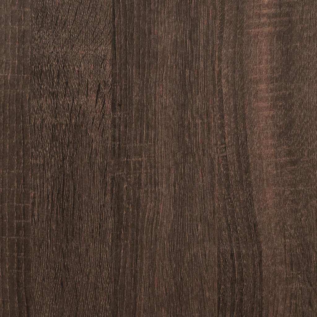 Wall-mounted Desk Brown Oak Look 105x48x75 cm Engineered Wood