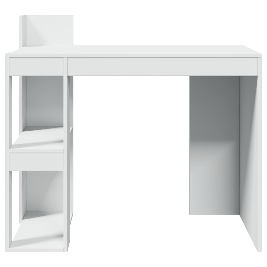 Desk White 103.5x56.5x94 cm Engineered Wood