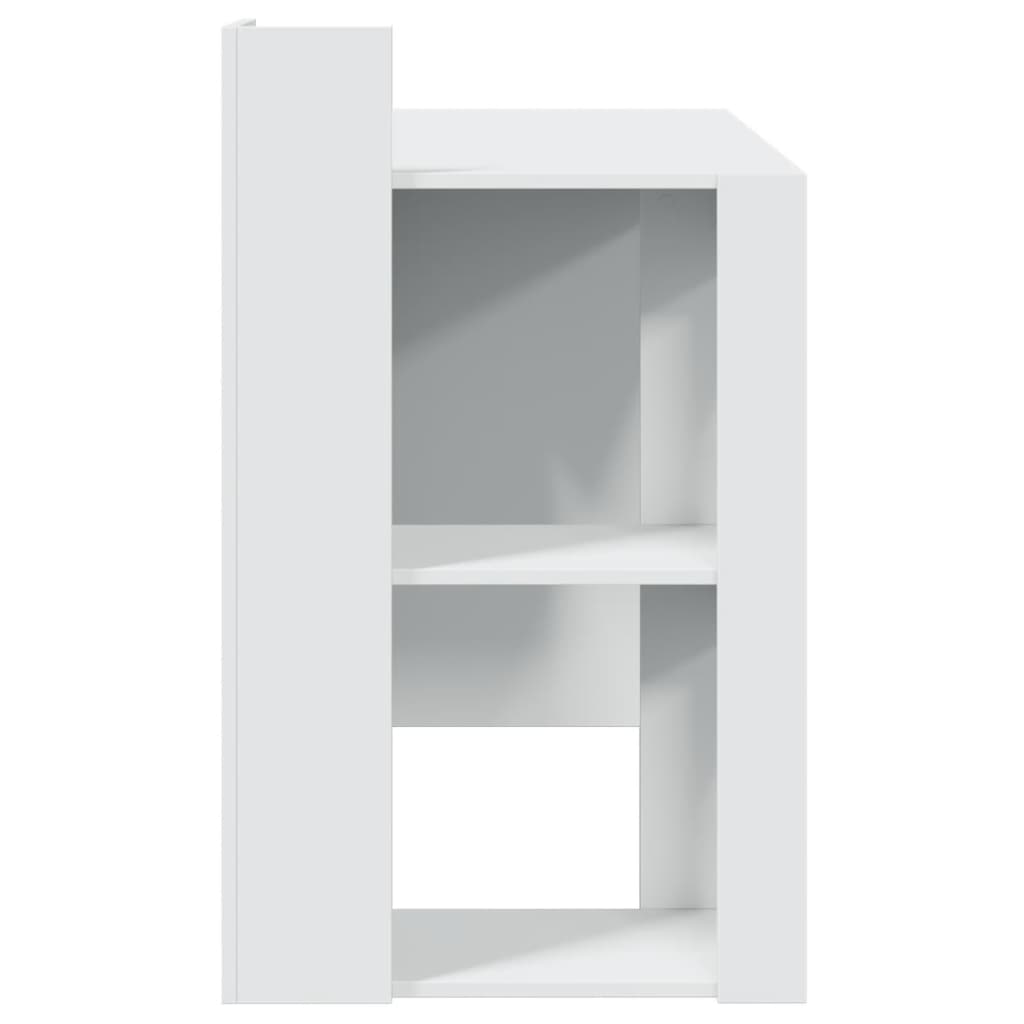 Desk White 103.5x56.5x94 cm Engineered Wood
