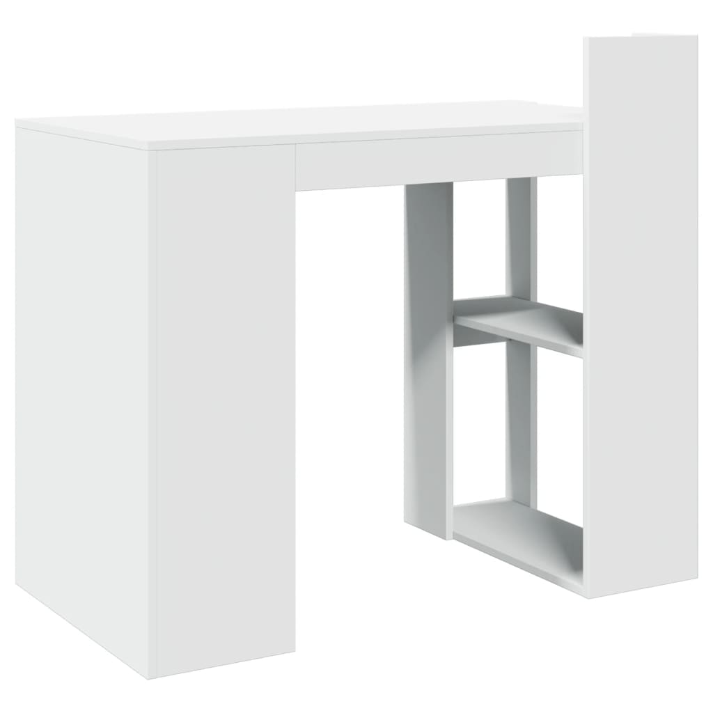 Desk White 103.5x56.5x94 cm Engineered Wood