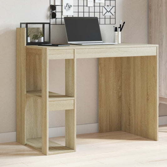 Bureau chêne Sonoma 103,5x56,5x94 cm panneau de particules