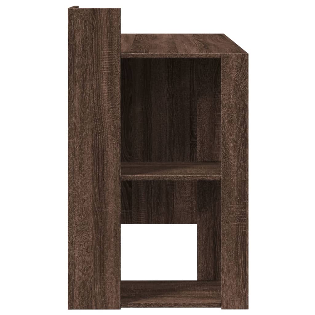 Desk Brown Oak-Effect 103.5x56.5x94 cm Engineered Wood