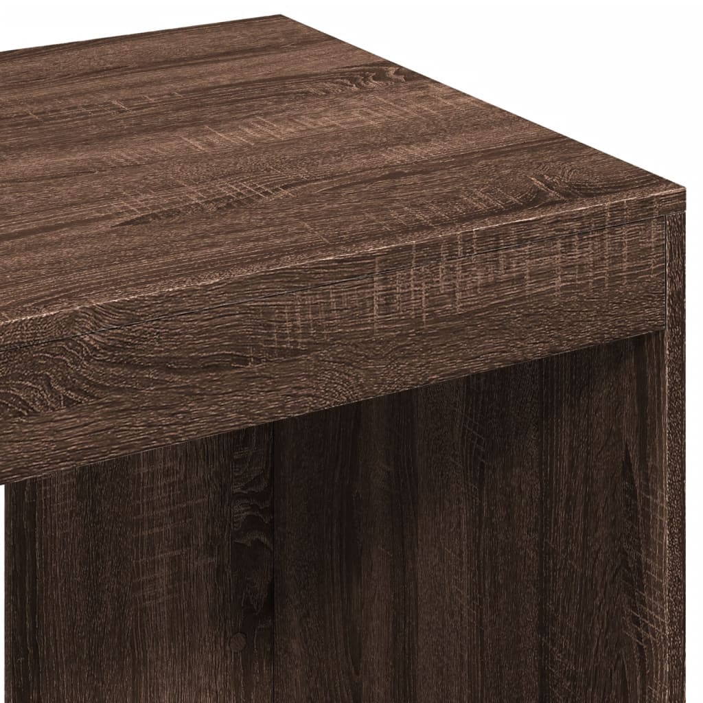 Desk Brown Oak-Effect 103.5x56.5x94 cm Engineered Wood