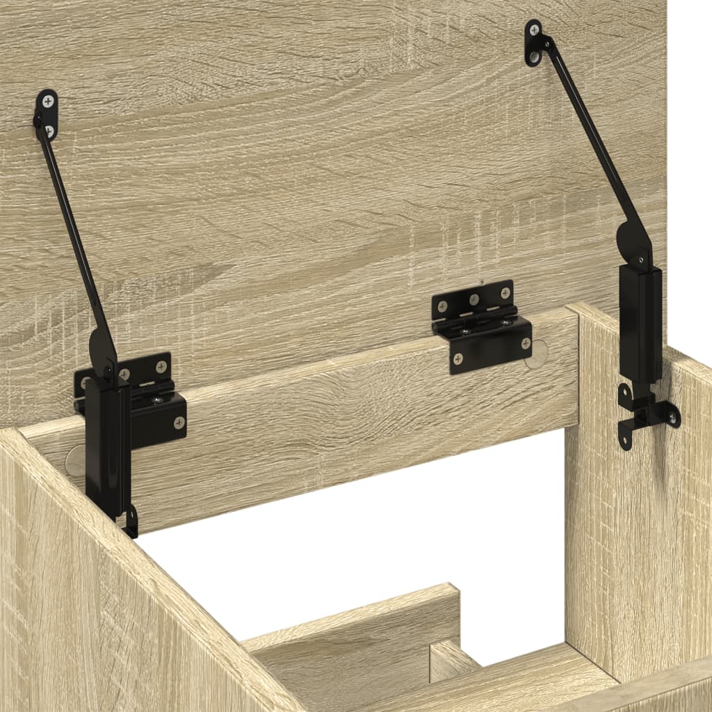 Lectern with Castors & Drawer Sonoma Oak 55x55x107 cm
