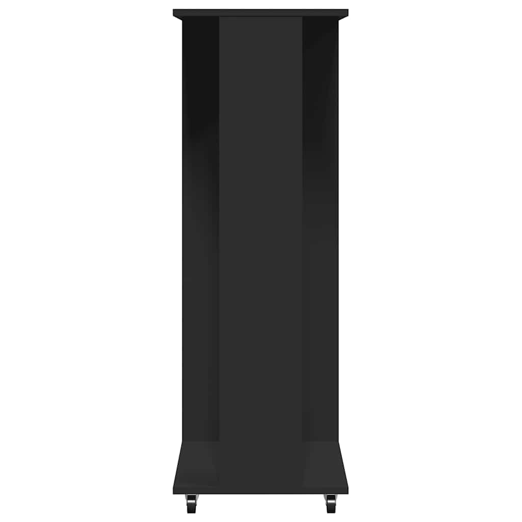 Portant à vêtements à roulettes Noir 102x38x110 cm Bois d'ingénierie