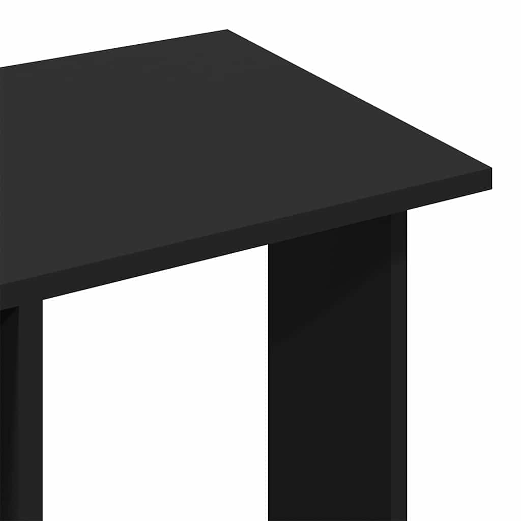 Portant à vêtements à roulettes Noir 102x38x110 cm Bois d'ingénierie