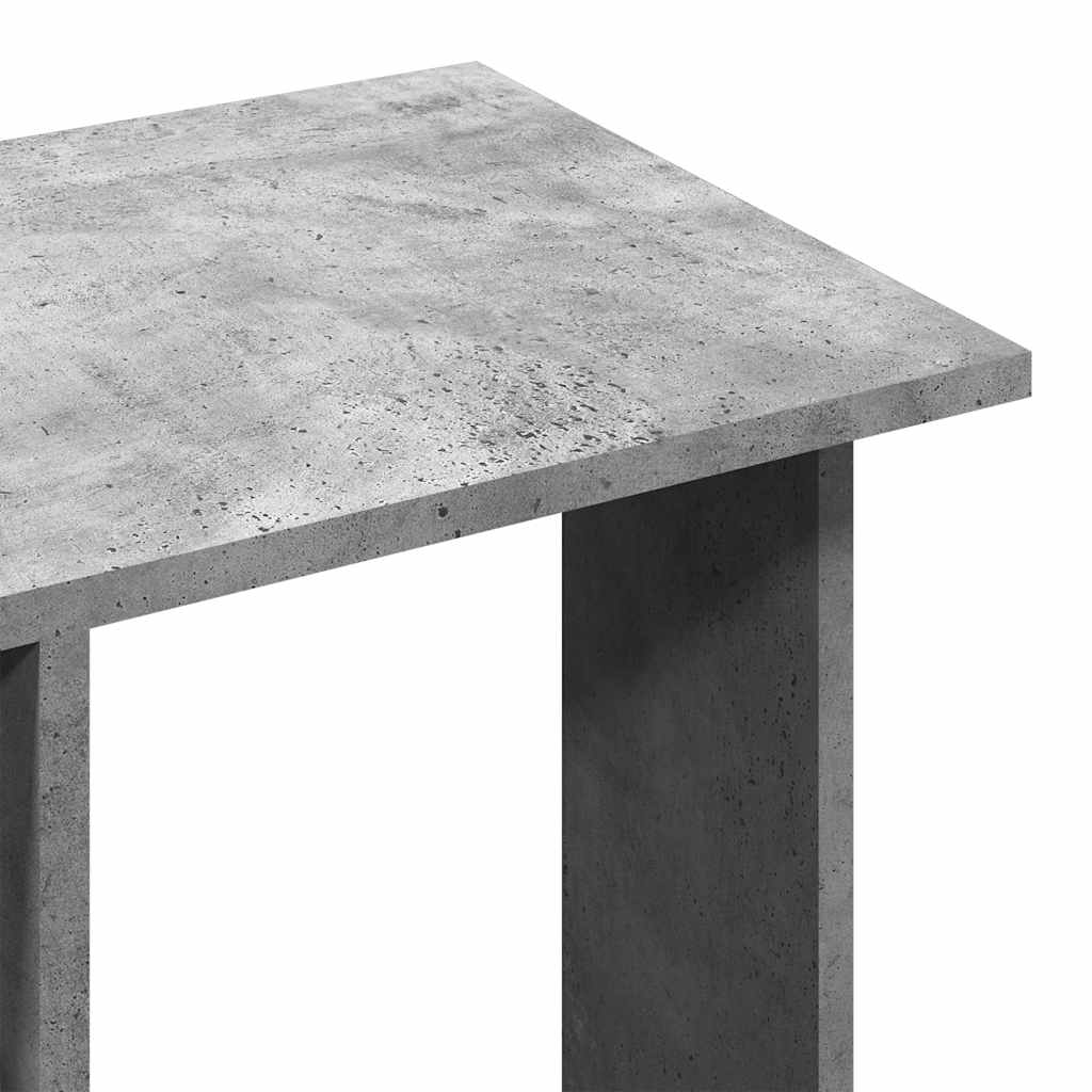 Portant à vêtements à roulettes Gris béton 102x38x110 cm Bois d'ingénierie