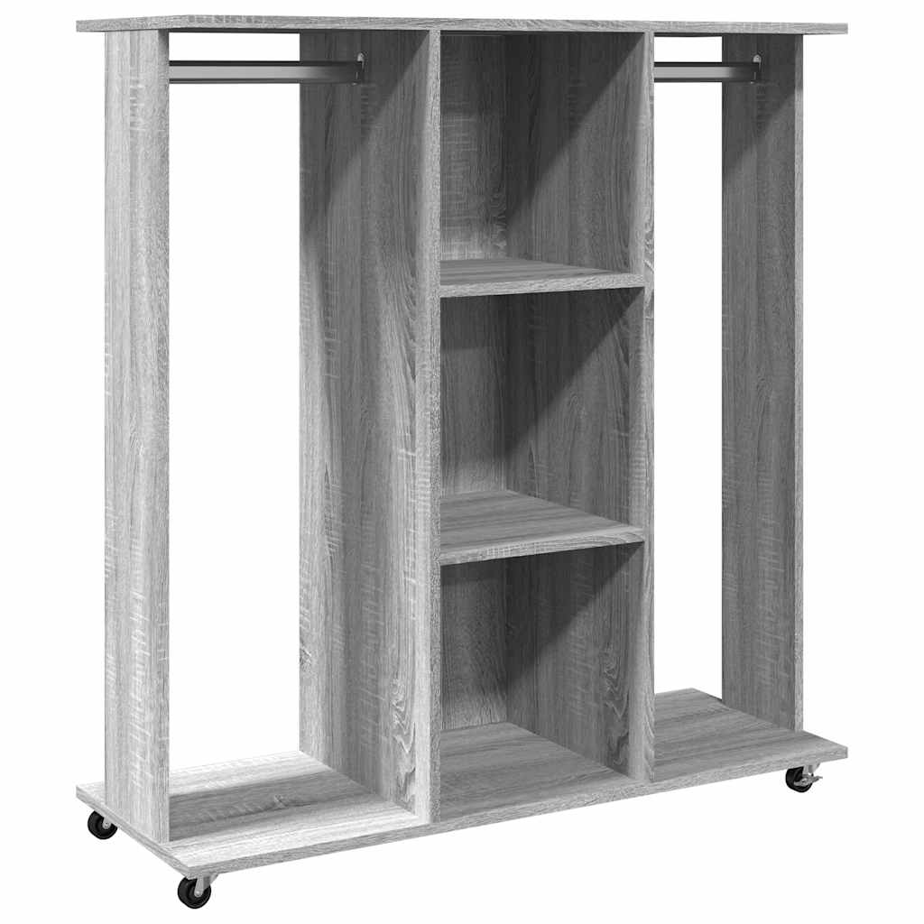 Portant sur roulettes gris Sonoma 102x38x110 cm