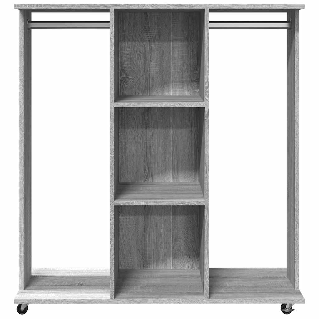 Portant sur roulettes gris Sonoma 102x38x110 cm