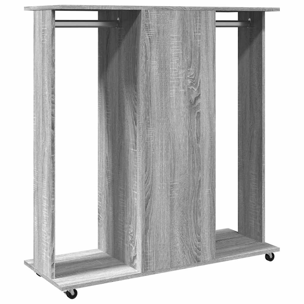 Portant sur roulettes gris Sonoma 102x38x110 cm