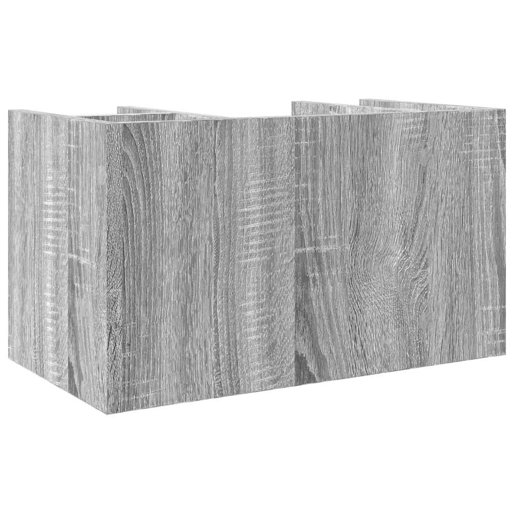 Organiseur de bureau gris Sonoma 44,5x24x25 cm en bois d'ingénierie