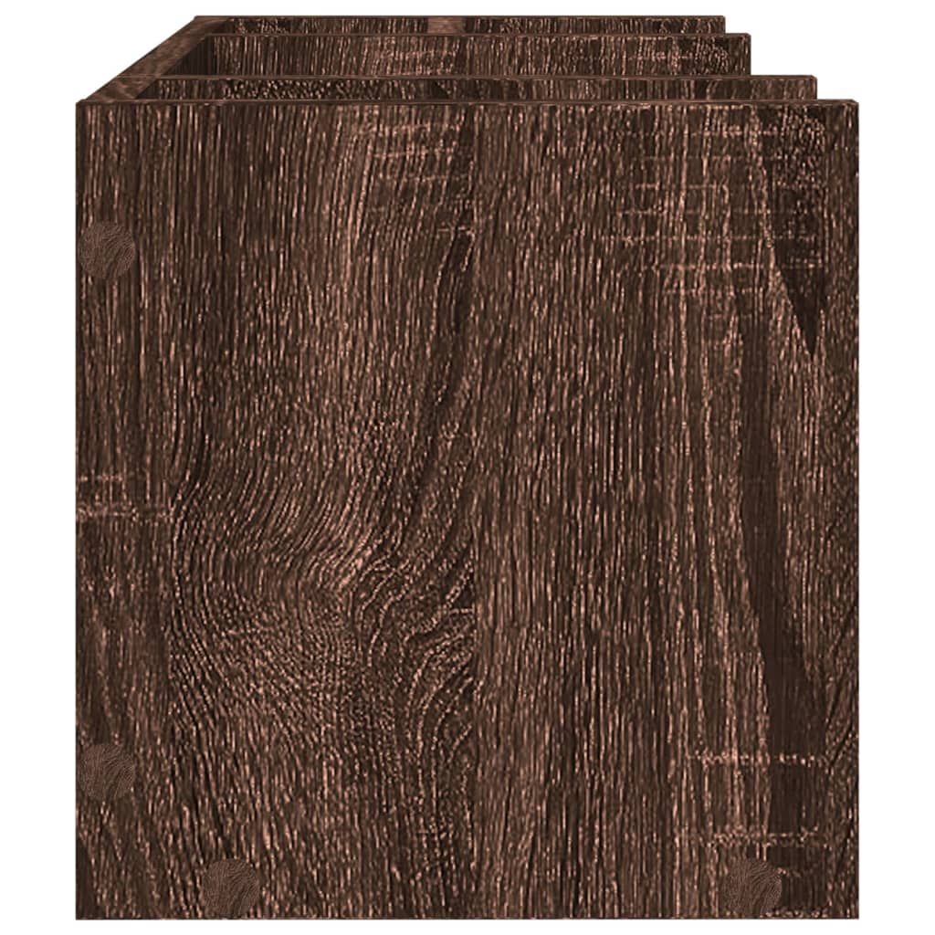 Desk Organizer Brown Oak 44.5x24x25 cm Engineered Wood