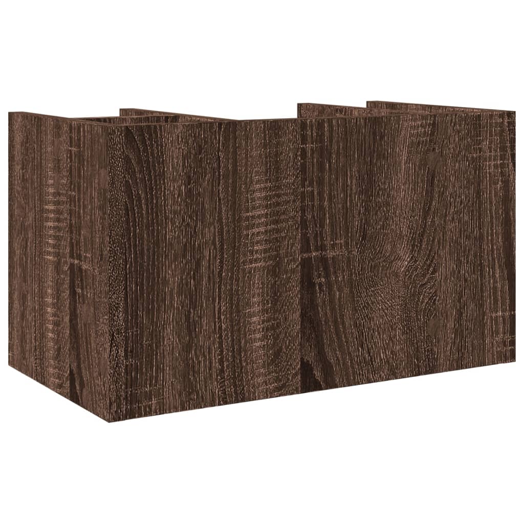 Desk Organizer Brown Oak 44.5x24x25 cm Engineered Wood