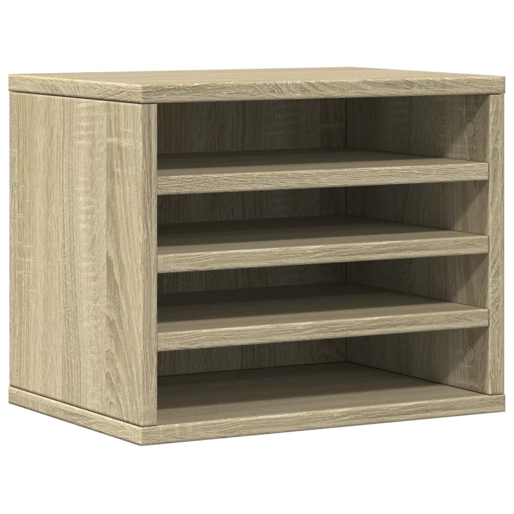 Organiseur de bureau chêne Sonoma 36x26x29,5 cm panneau de particules