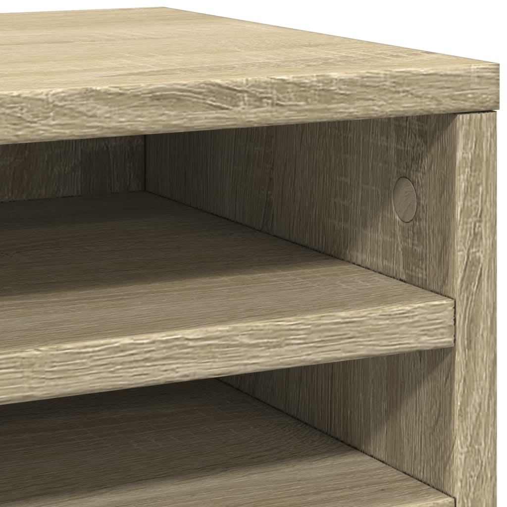 Organiseur de bureau chêne Sonoma 36x26x29,5 cm panneau de particules