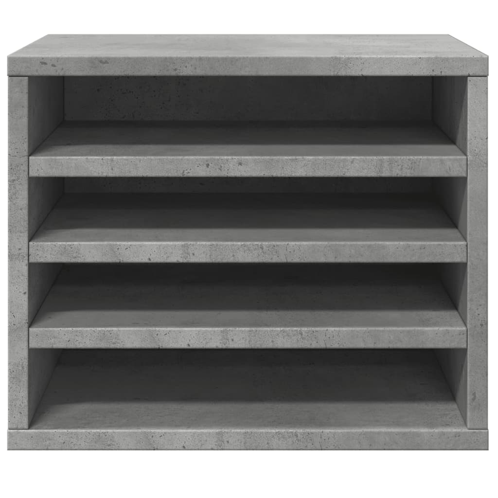 Desk Organizer Concrete Gray 36x26x29.5 cm Engineered Wood