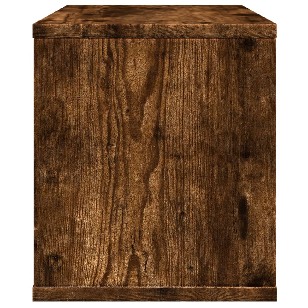 Organiseur de bureau chêne fumé 36x26x29,5 cm matériau à base de bois