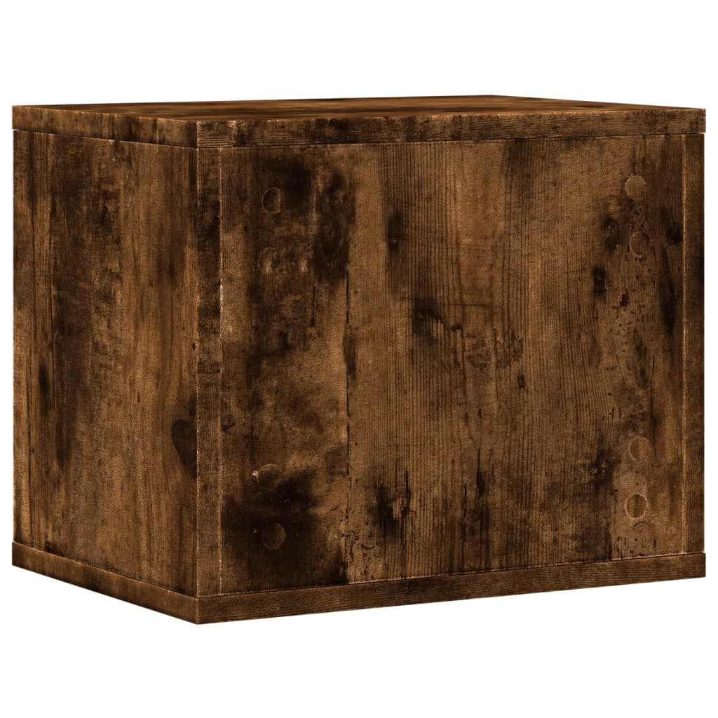 Organiseur de bureau chêne fumé 36x26x29,5 cm matériau à base de bois