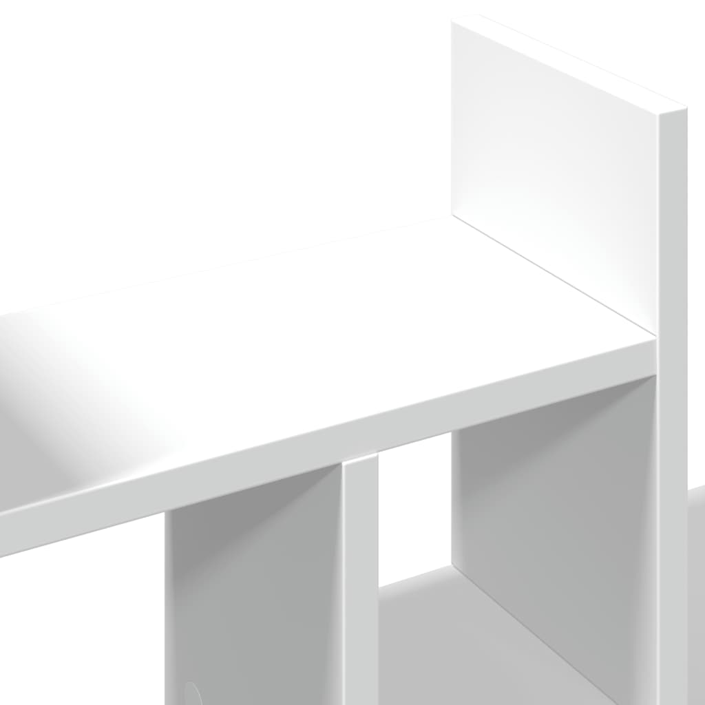Desk Organizer White 34.5x15.5x35.5 cm Wood Composite
