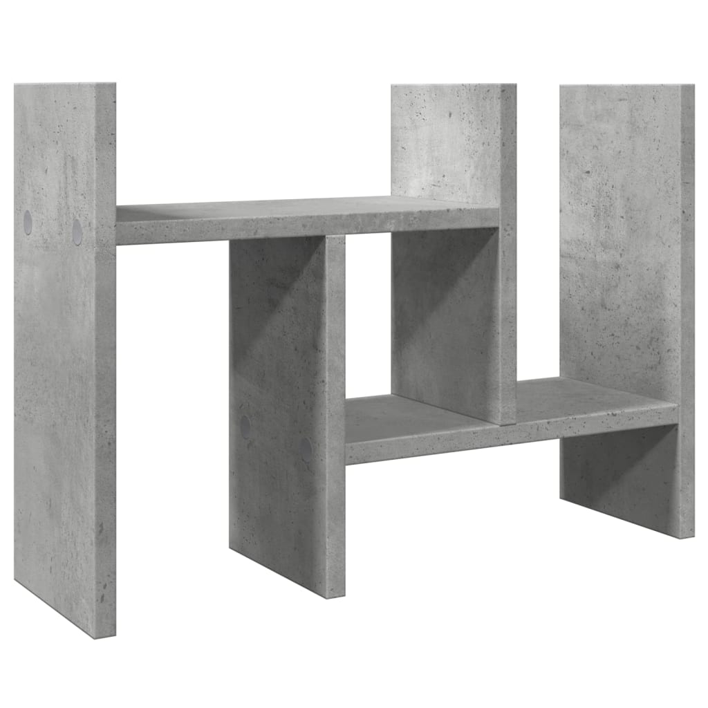 Organiseur de bureau gris béton 34,5x15,5x35,5 Bois d'ingénierie
