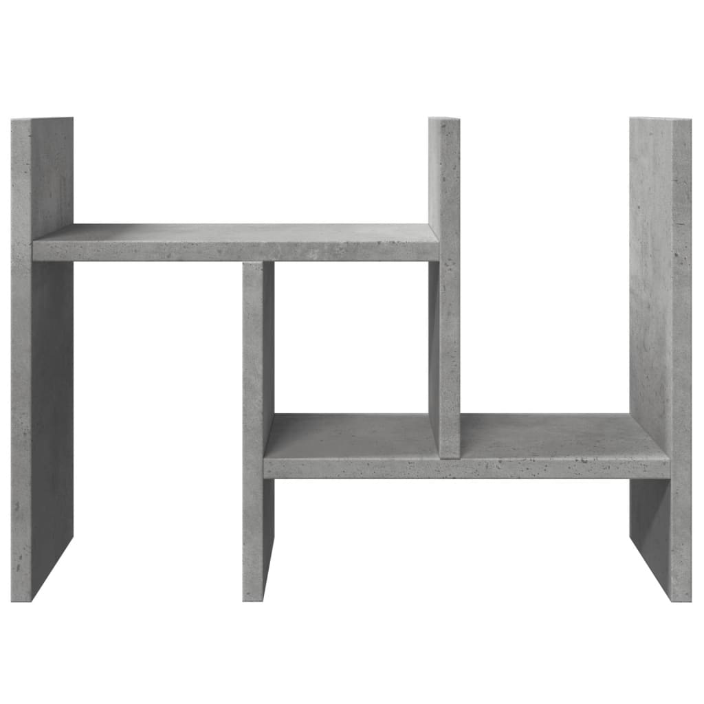 Organiseur de bureau gris béton 34,5x15,5x35,5 Bois d'ingénierie