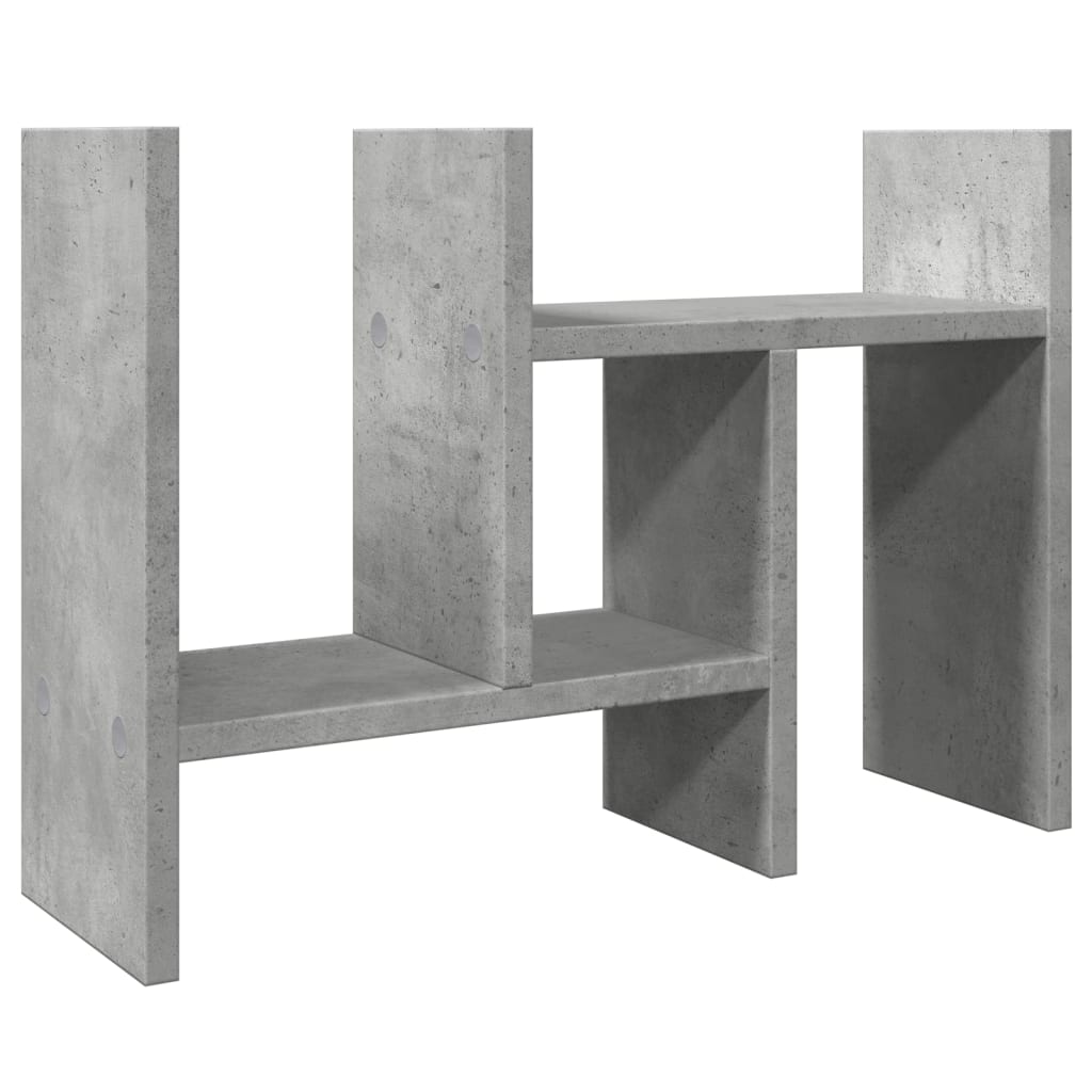 Organiseur de bureau gris béton 34,5x15,5x35,5 Bois d'ingénierie