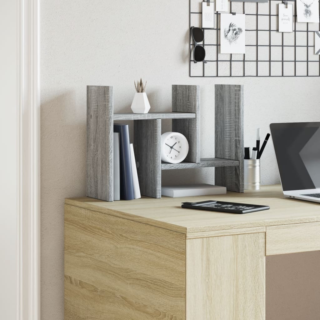 Desk Organizer Grey Sonoma 34.5x15.5x35.5 Wood Material