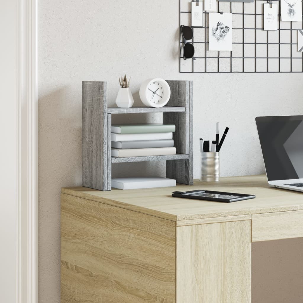 Desk Organizer Grey Sonoma 34.5x15.5x35.5 Wood Material