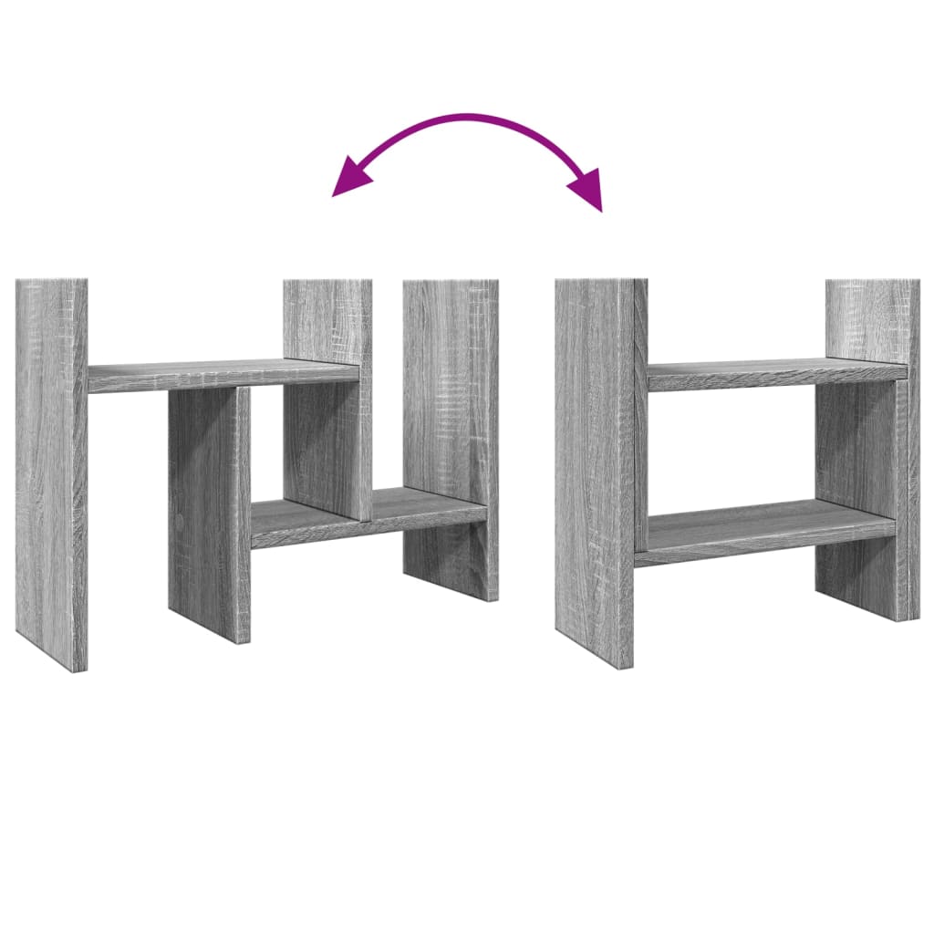 Desk Organizer Grey Sonoma 34.5x15.5x35.5 Wood Material
