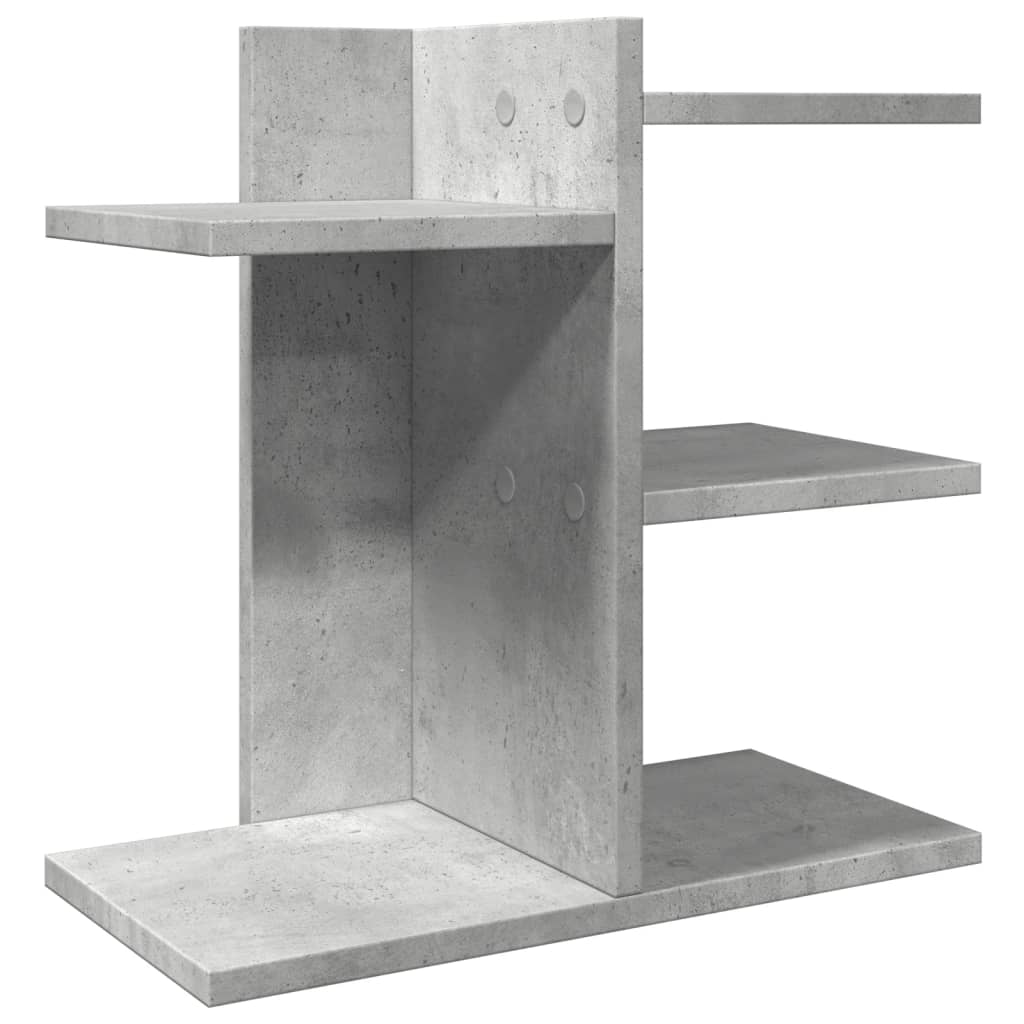 Desk Organizer Concrete Gray 42x21.5x42 cm Wood-based Material